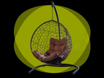 Подвесное кресло-кокон (Коричневое)